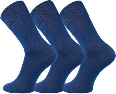6 Paar TippTexx 24 Baumwoll-Socken mit breitem Komfort Piqué-Bund